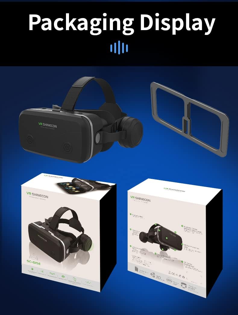 فروشعینک واقعیت مجازی بهمراه هدست و دسته بلوتوثی SHINECON