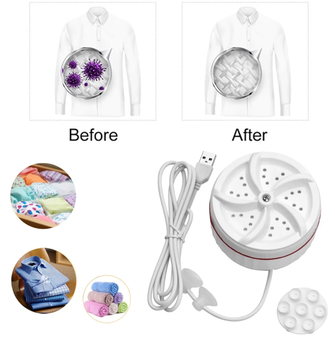 قیمت و خرید مینی لباسشویی سفری اولتراسونیک