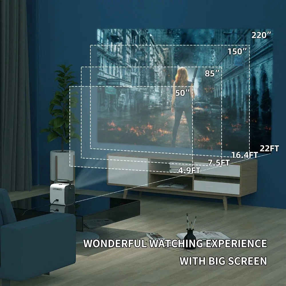 قیمت و فروش ویدئو پروژکتور هوشمند قابل حمل مدل Q3