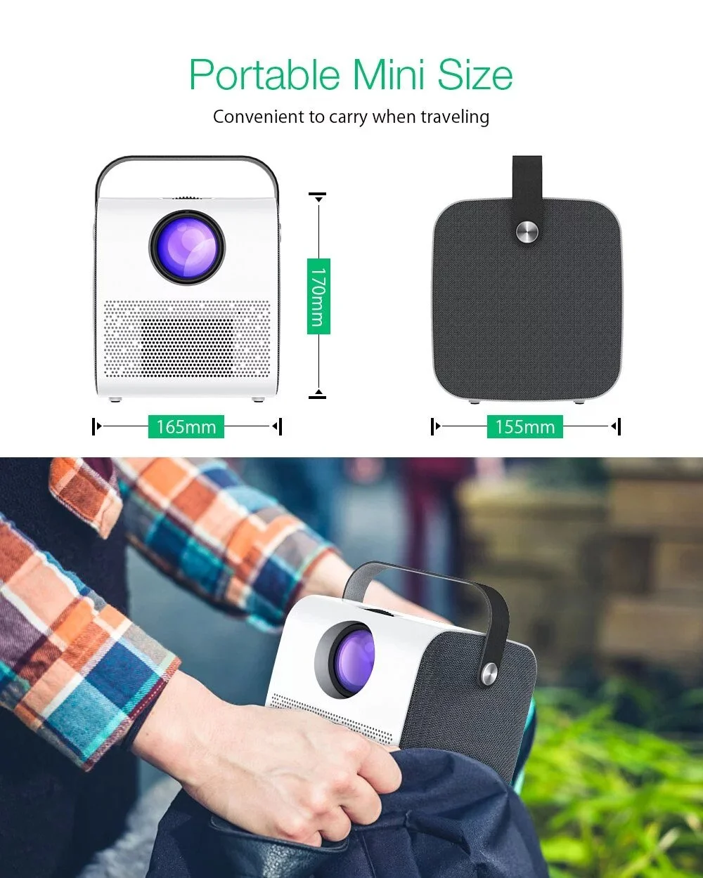 قیمت و فروش ویدئو پروژکتور هوشمند قابل حمل مدل Q3