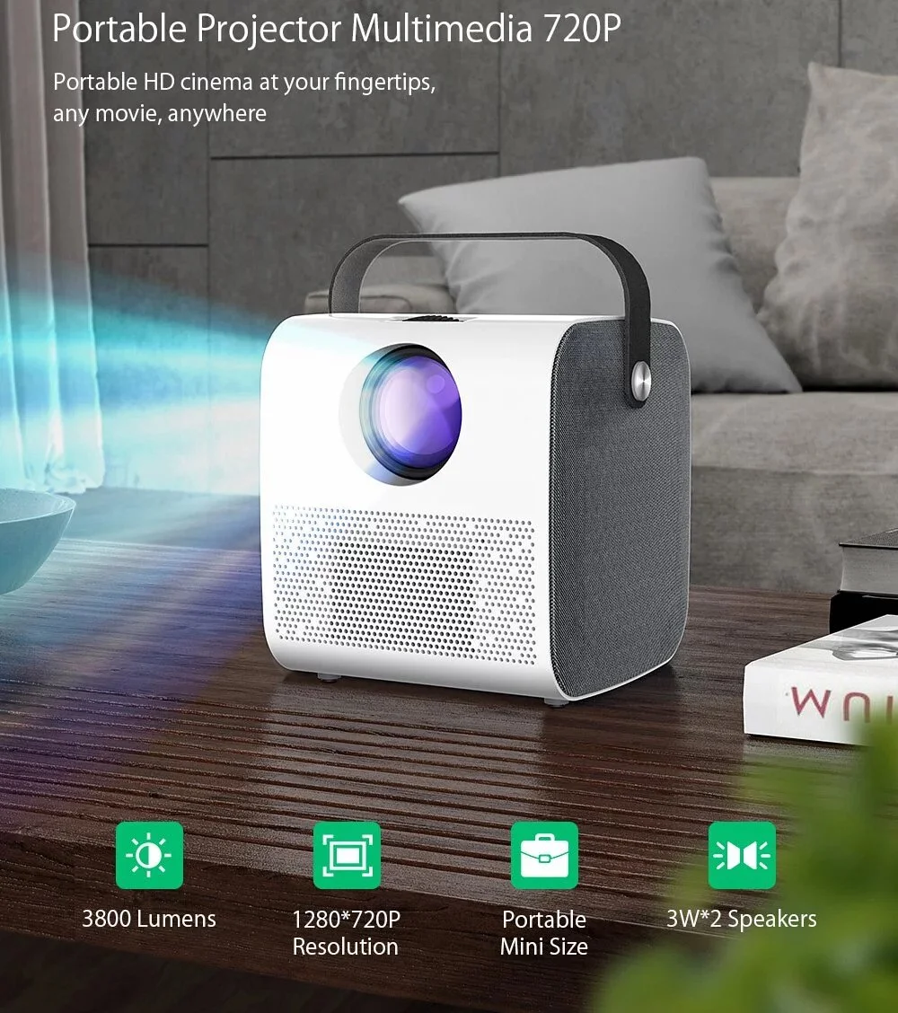 قیمت و فروش ویدئو پروژکتور هوشمند قابل حمل مدل Q3