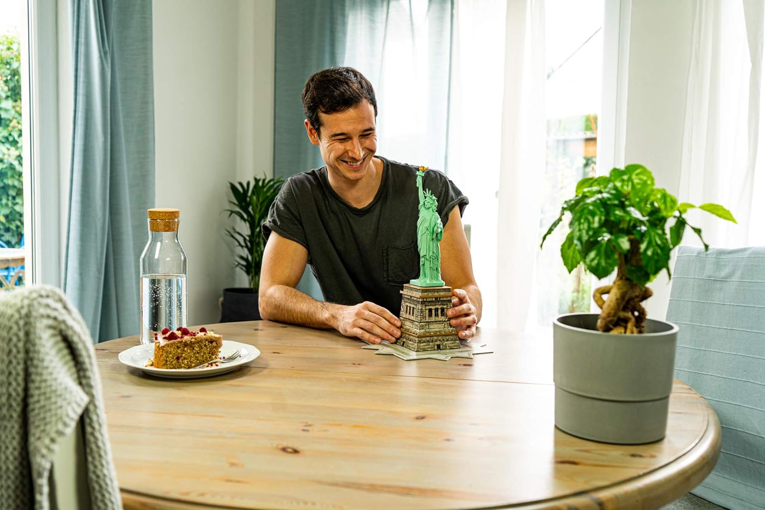 خرید و قیمت پازل سه بعدی مجسمه آزادی ۱۰۸ تکه Ravensburger