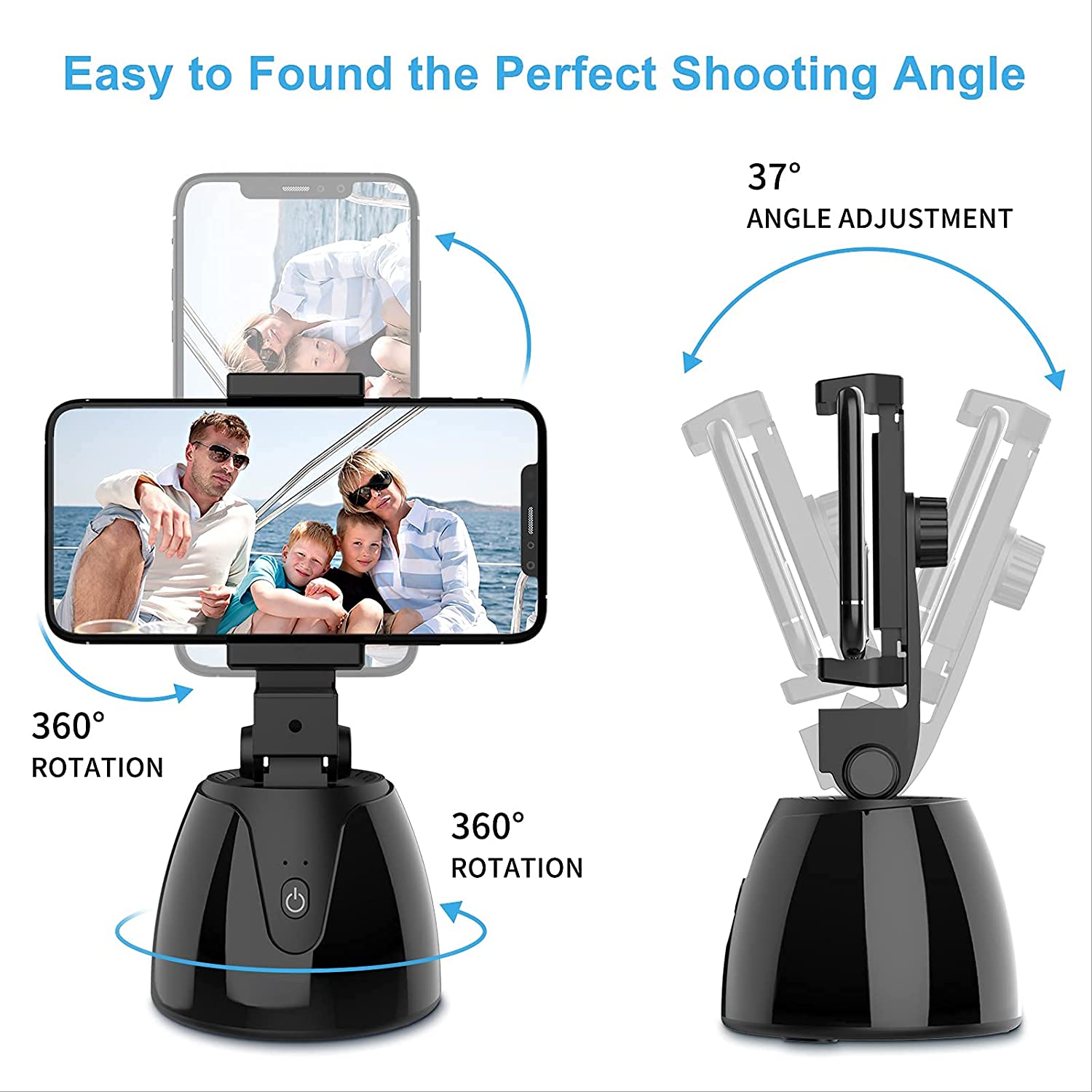 قیمت و فروش پایه گوشی هوشمند با ردیاب چهره 360 درجه