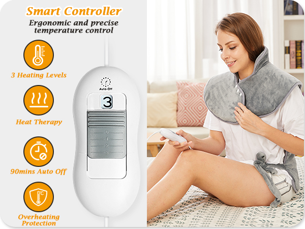 پد گرمکن برقی برای تسکین درد کمر و گردن