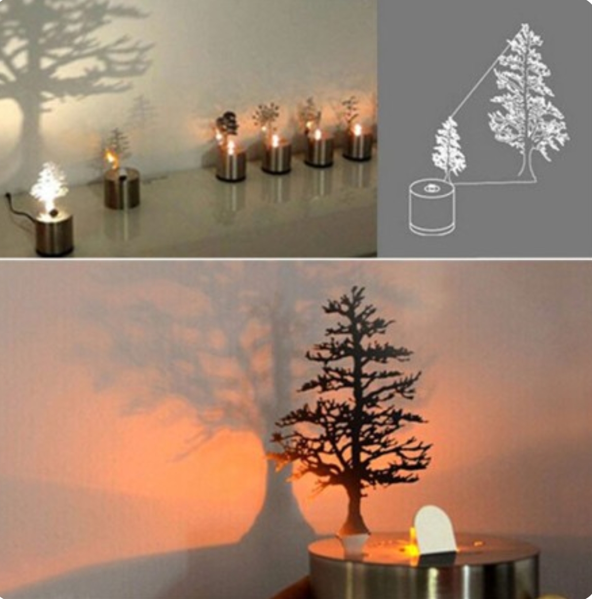 چراغ خواب متفاوت سایه ساز درخت