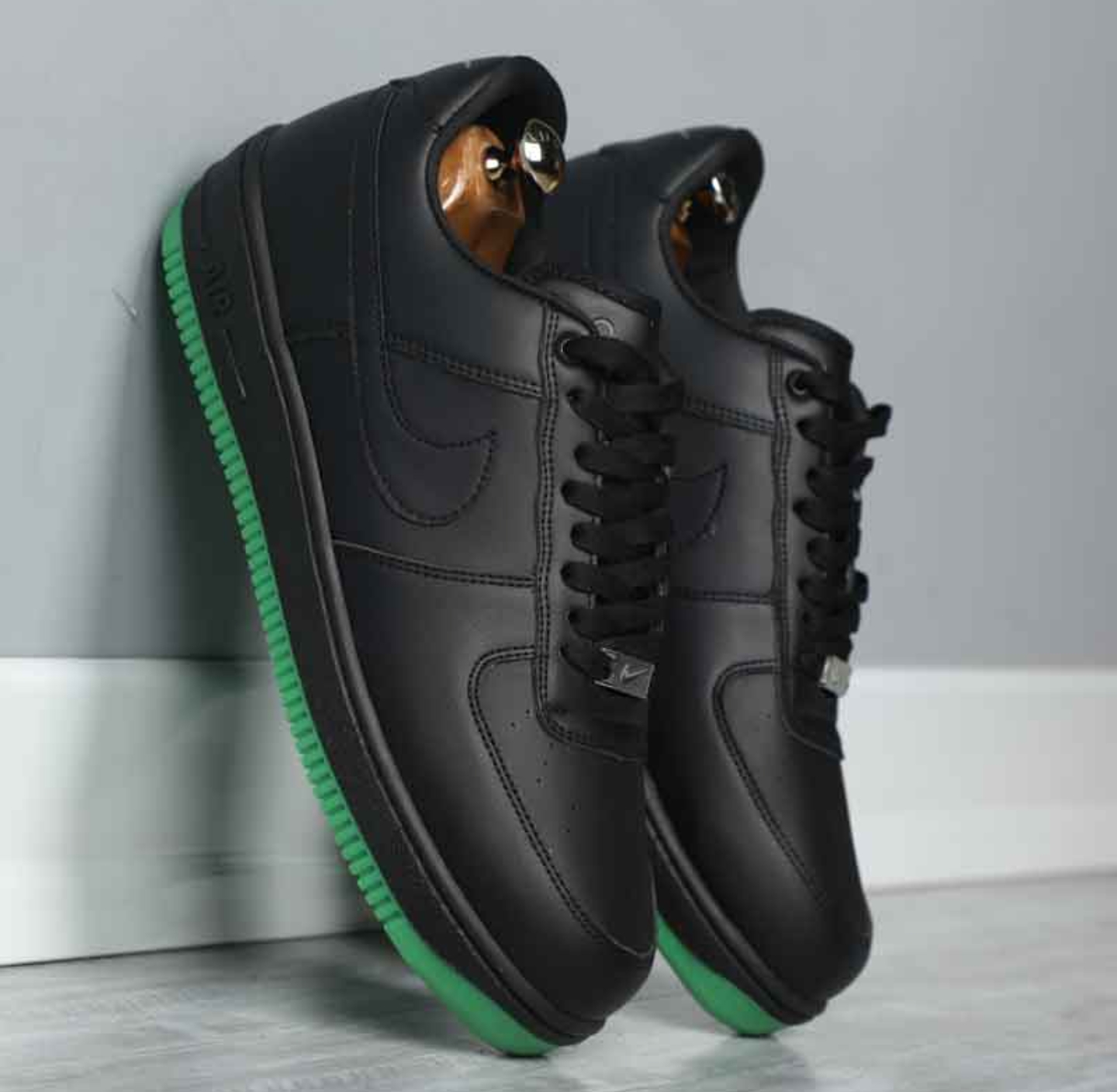 کتونی مردانه NIKE BLACK زیره سبز