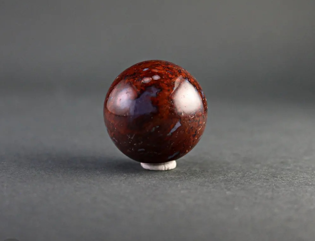 قیمت و فروش گوی سنگی طبیعی کلکسیونی جاسپر قرمز