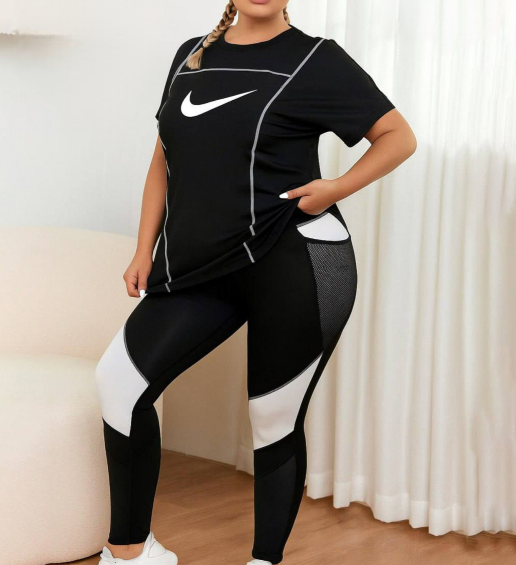 ست سویشرت شلوار کمر پهن