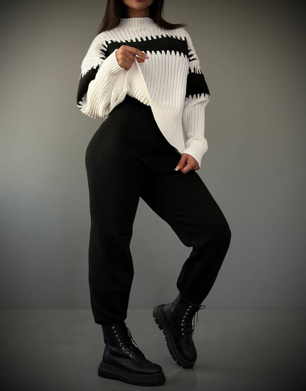 ست بلوز شلوار بافت