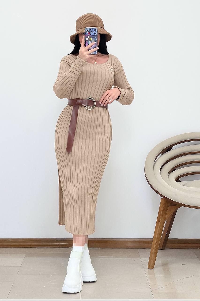 پیراهن بافت یقه خشتی