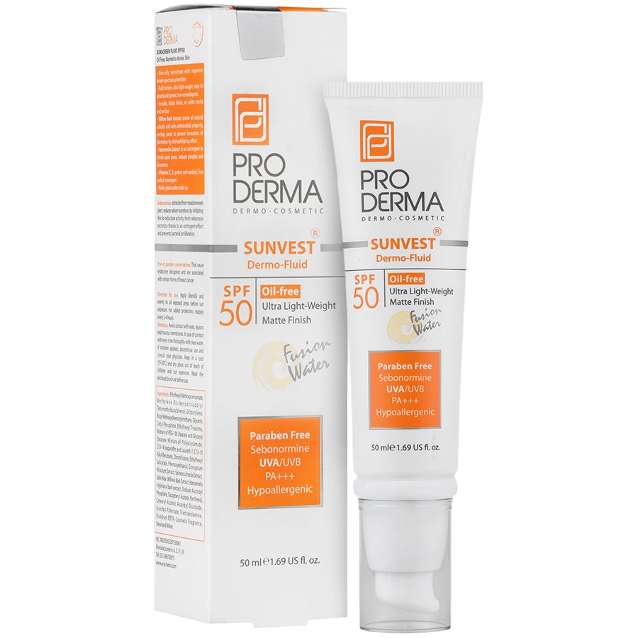 فلویید ضد آفتاب فاقد چربی SPF50 سان وست