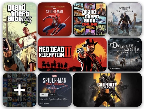 آیکون دسته اکانت قانونی ps4 و ps5