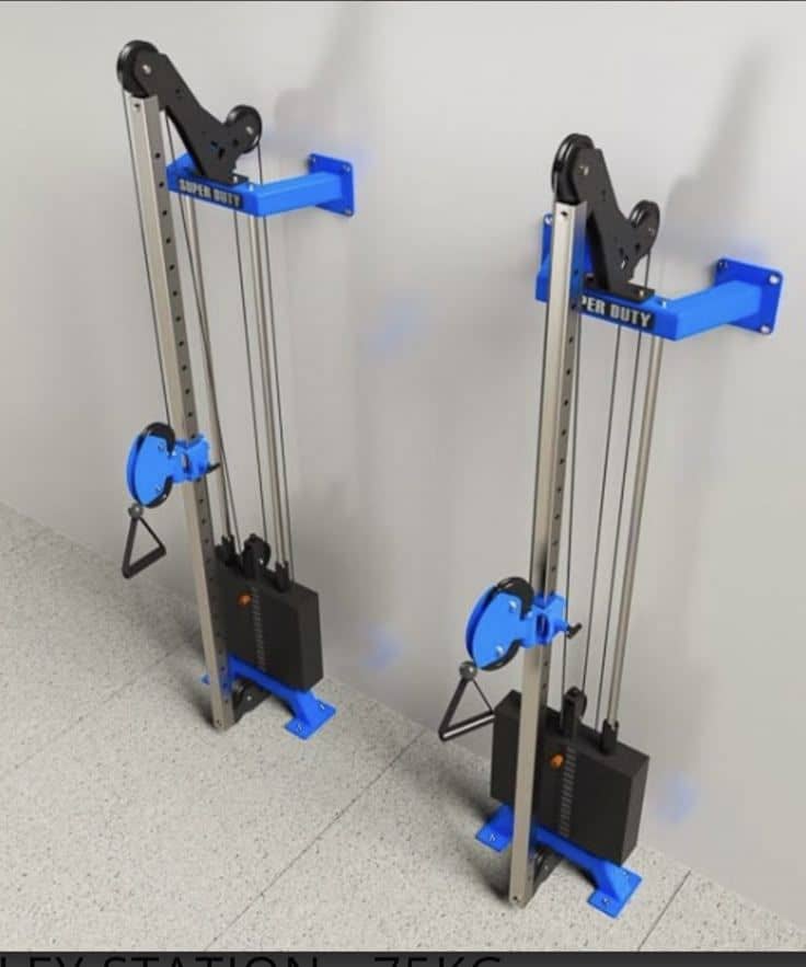 دستگاه کراس اور دیواری مدل سیم کش با  وزنه خشتی