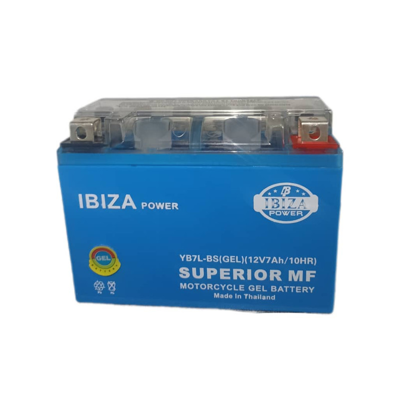 باتری ۷ امپر تایلندی Ibiza Power برای خودرو و تجهیزات الکتریکی
