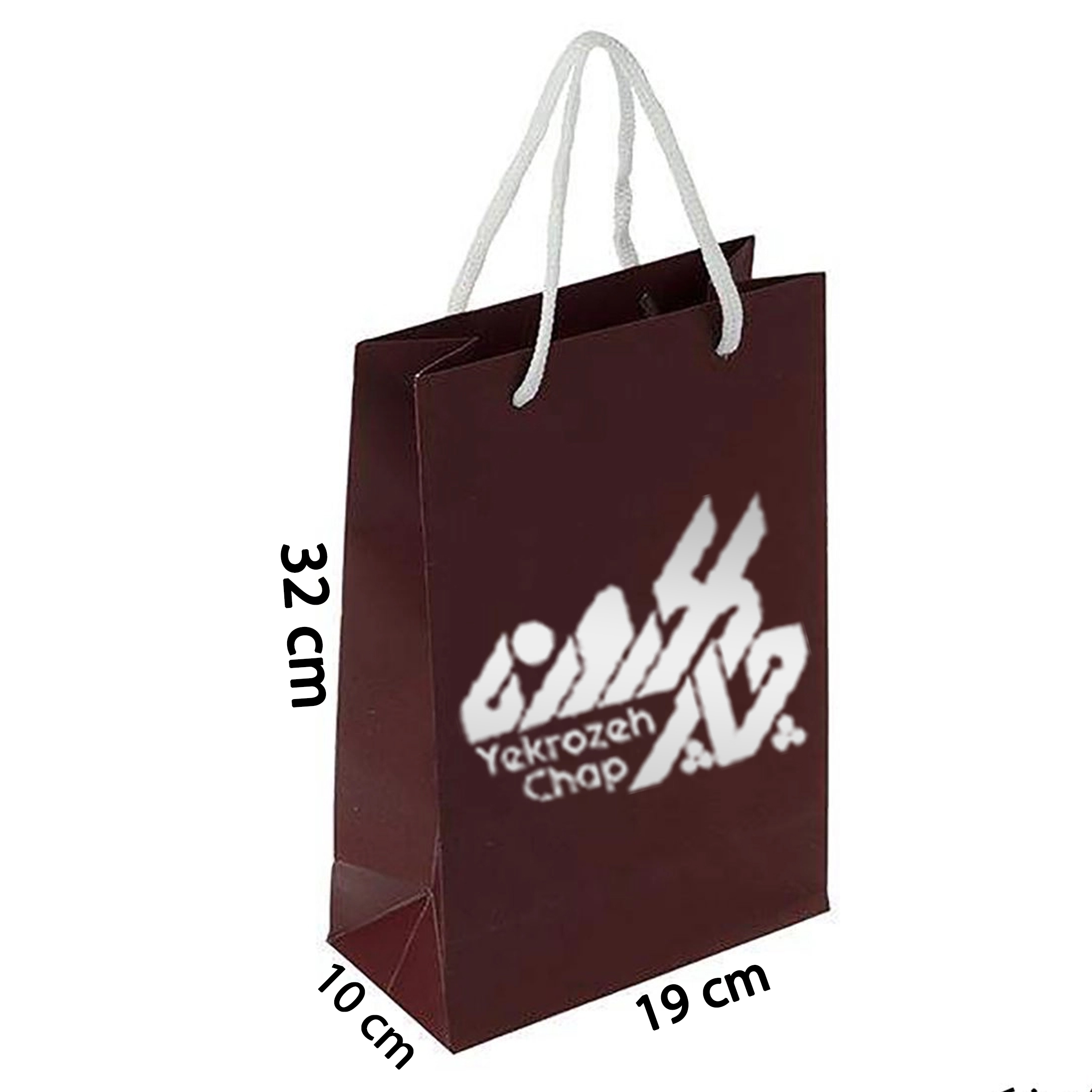 چاپ ساک خرید گلاسه 170 گرم ( عرض 19 * ارتفاع 32 * عطف 10 ) با روکش