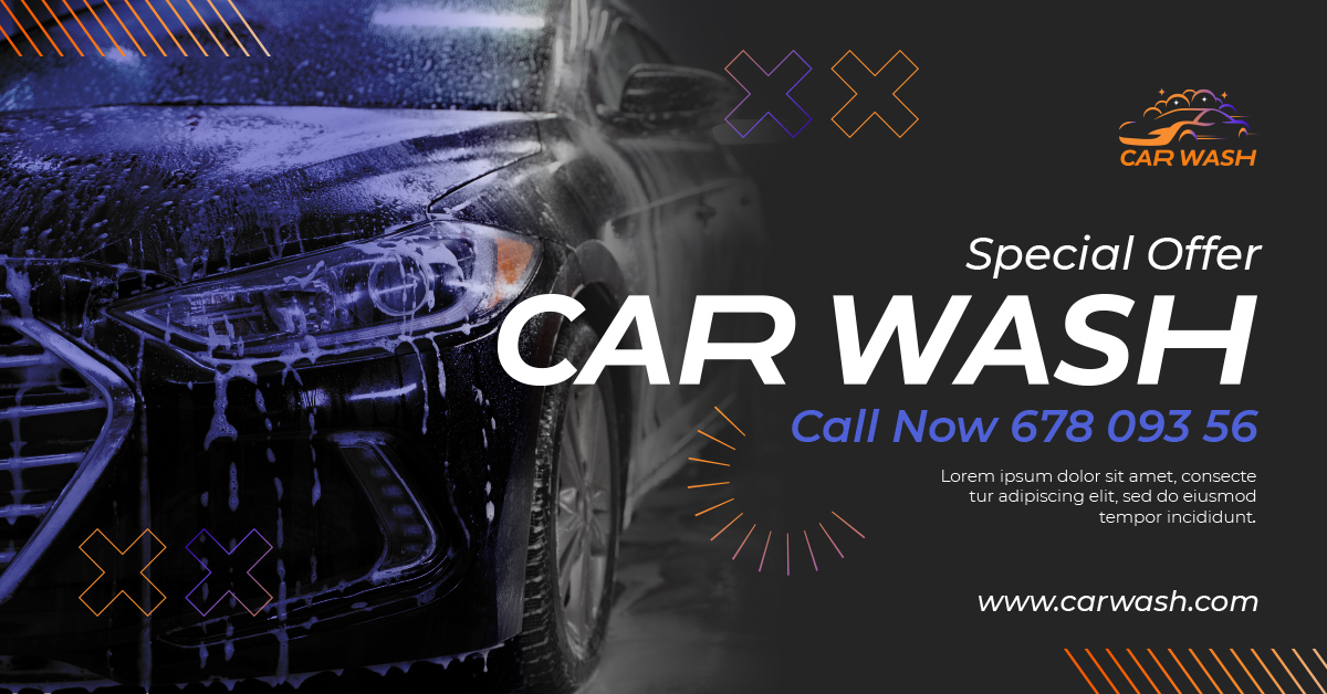 بنر کارواش ( لایه باز ) psd