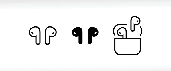 آیکون دسته هندزفری و ایرپاد