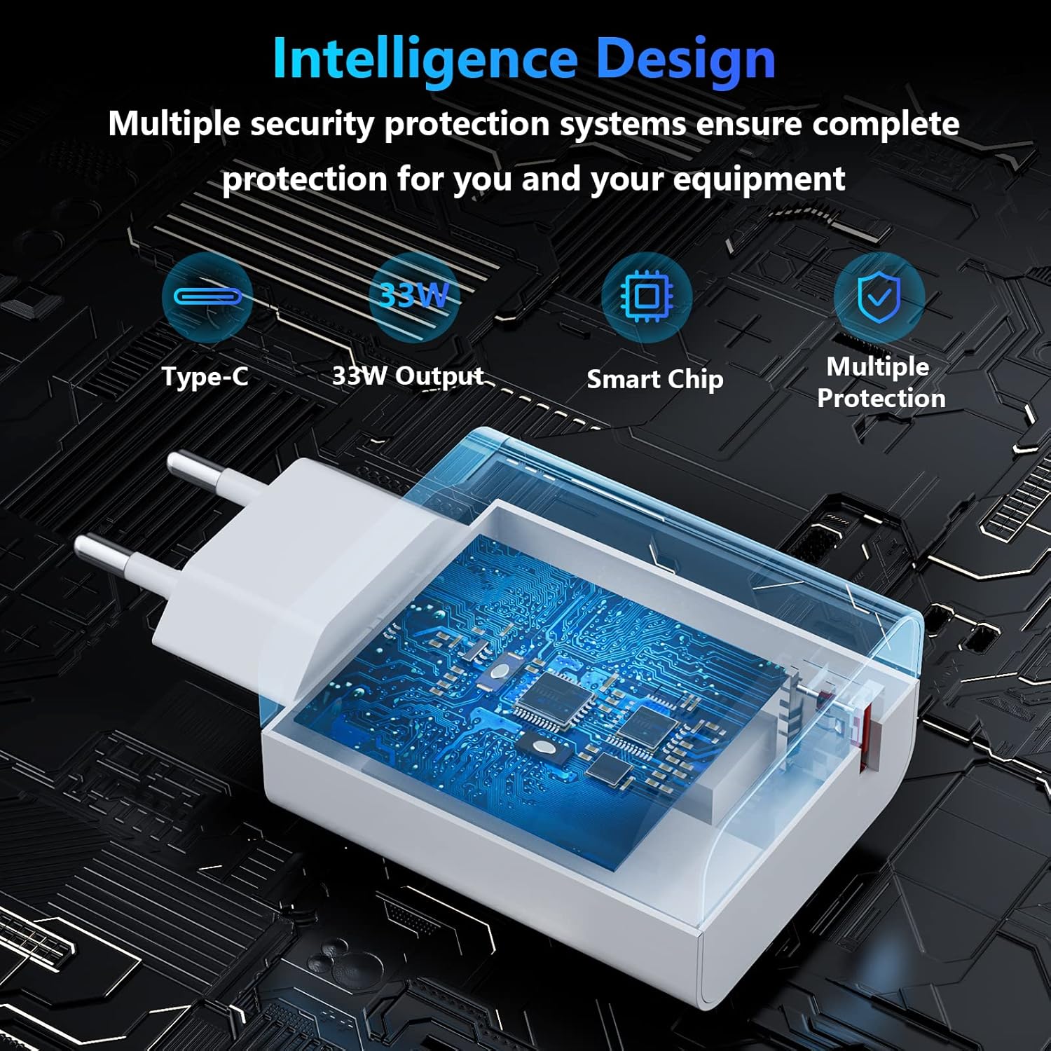 شارژر شیائومی 33 وات دو پین بدون کابل اصل