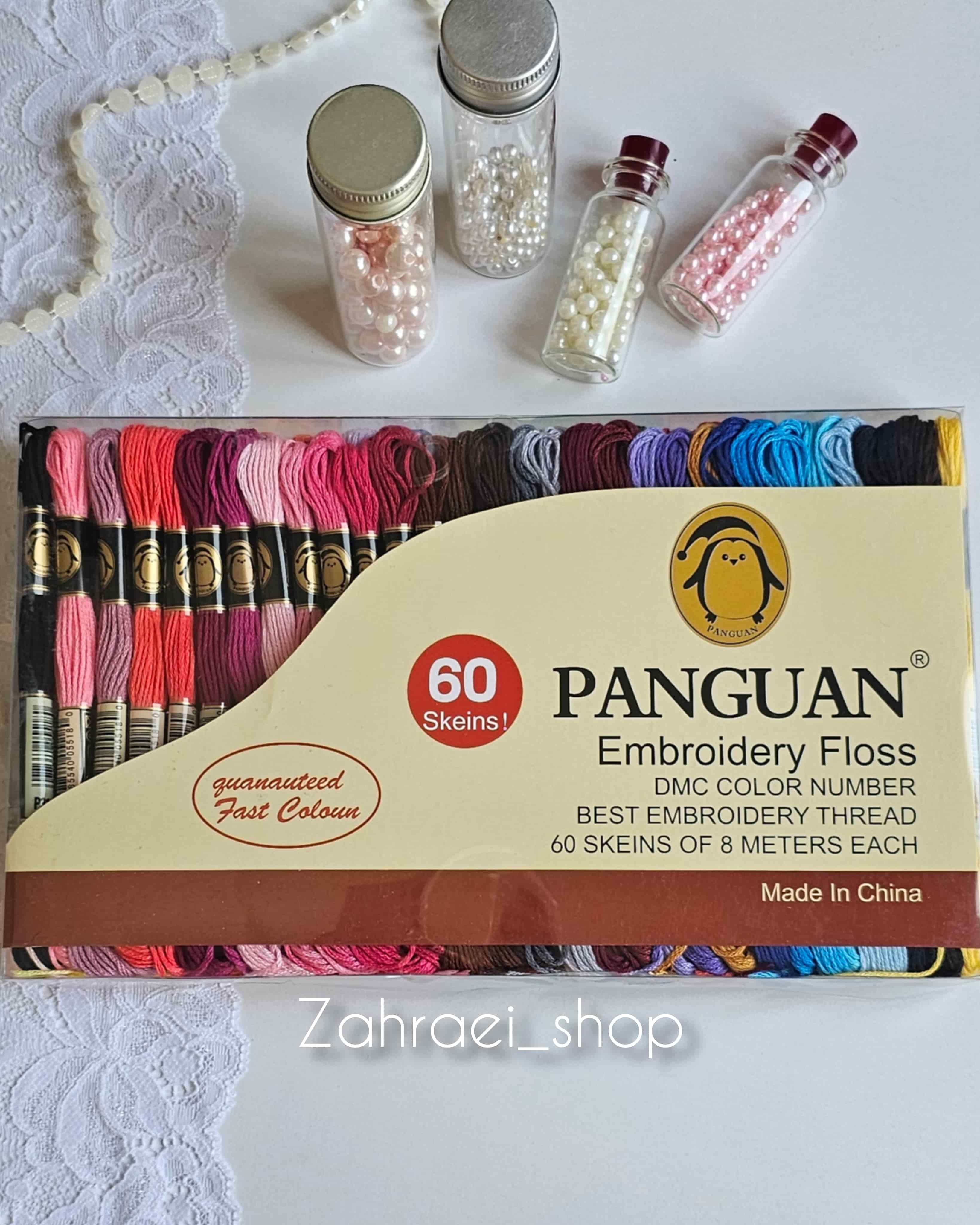 پک ۶۰ عددی نخ گلدوزی برند پنگوئن