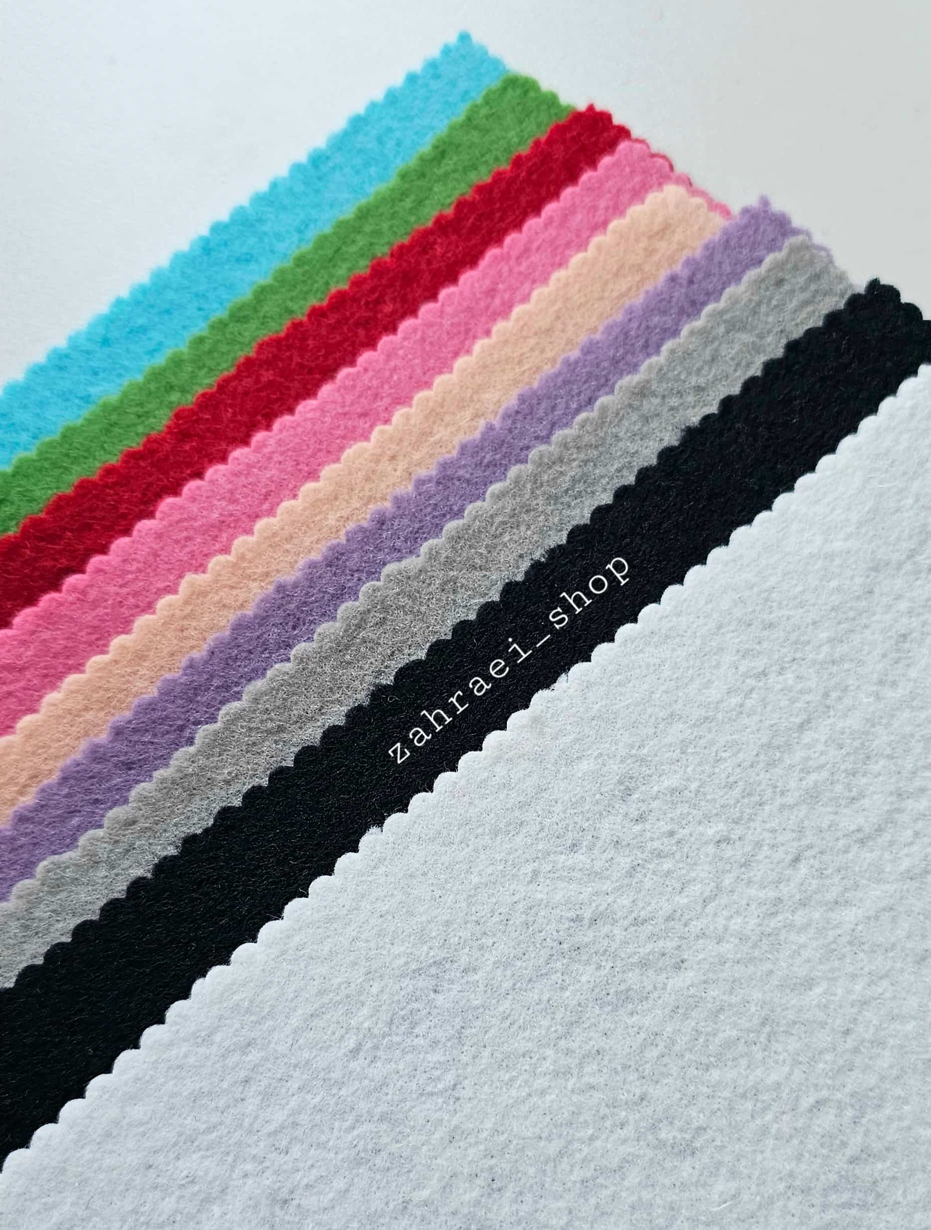 پک ۹ عددی نمد رنگی ۲۵ در ۲۵