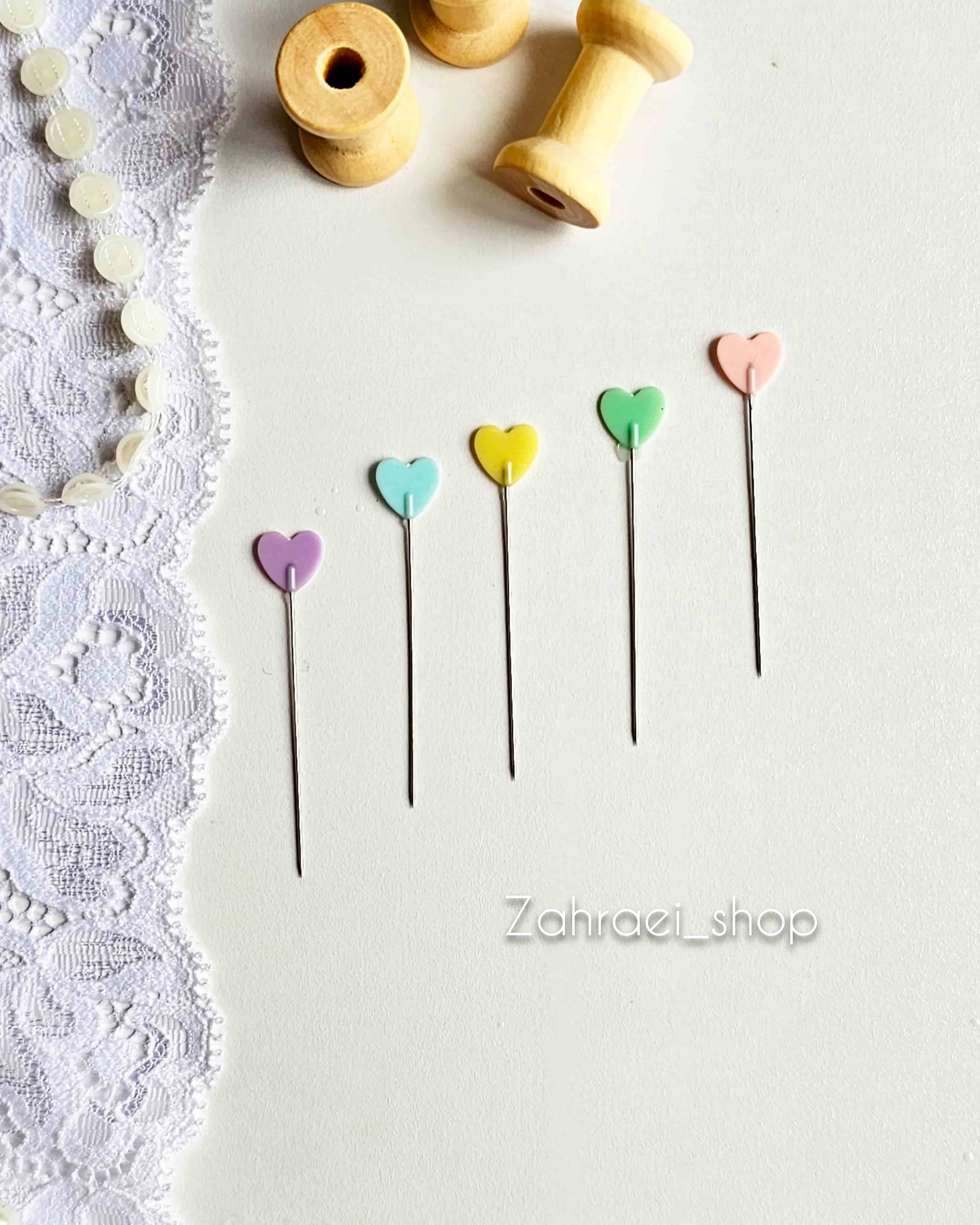 پک ۵ عددی سوزن ته گرد مدل قلب