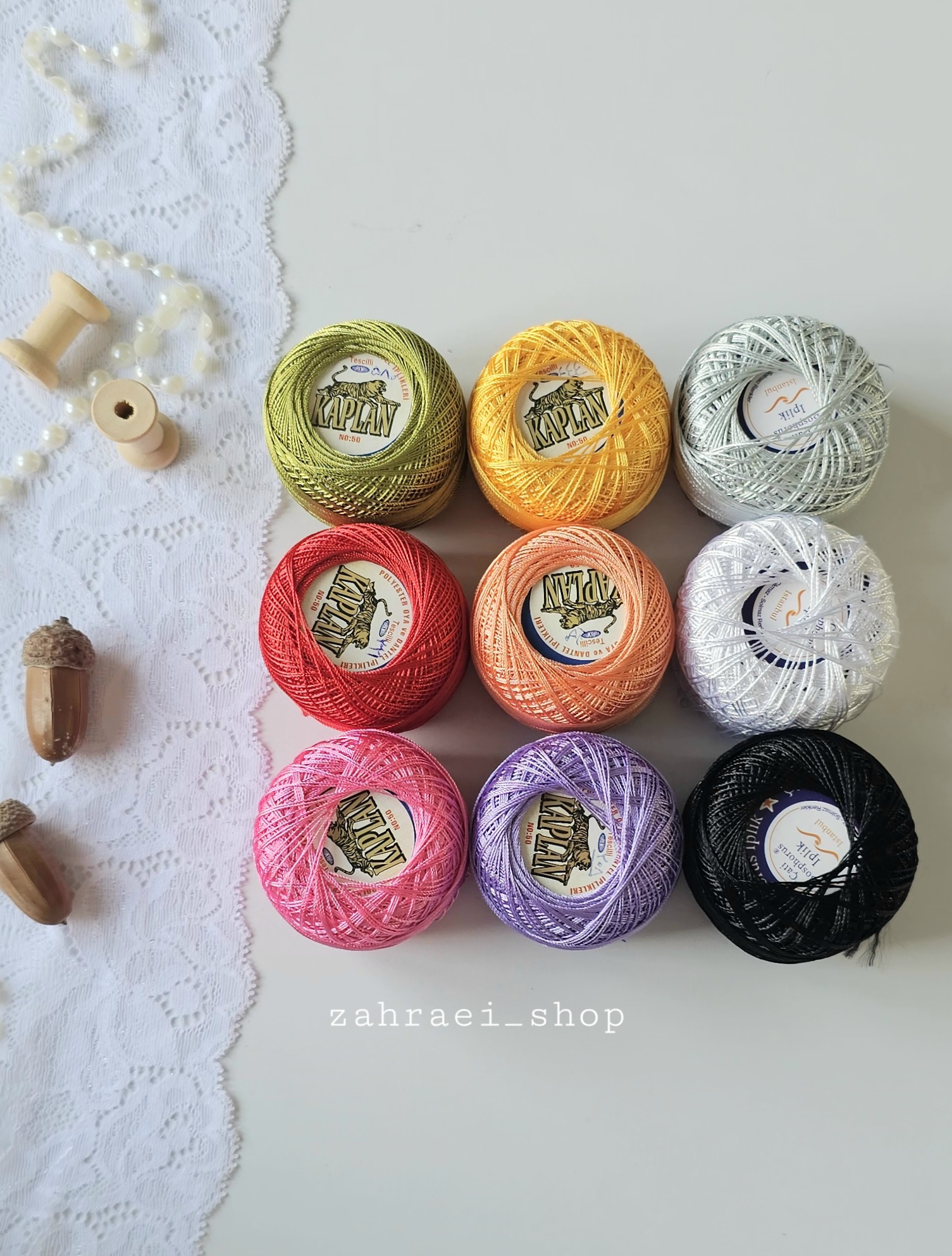 پک ۹ عددی نخ ابریشم کاپلن