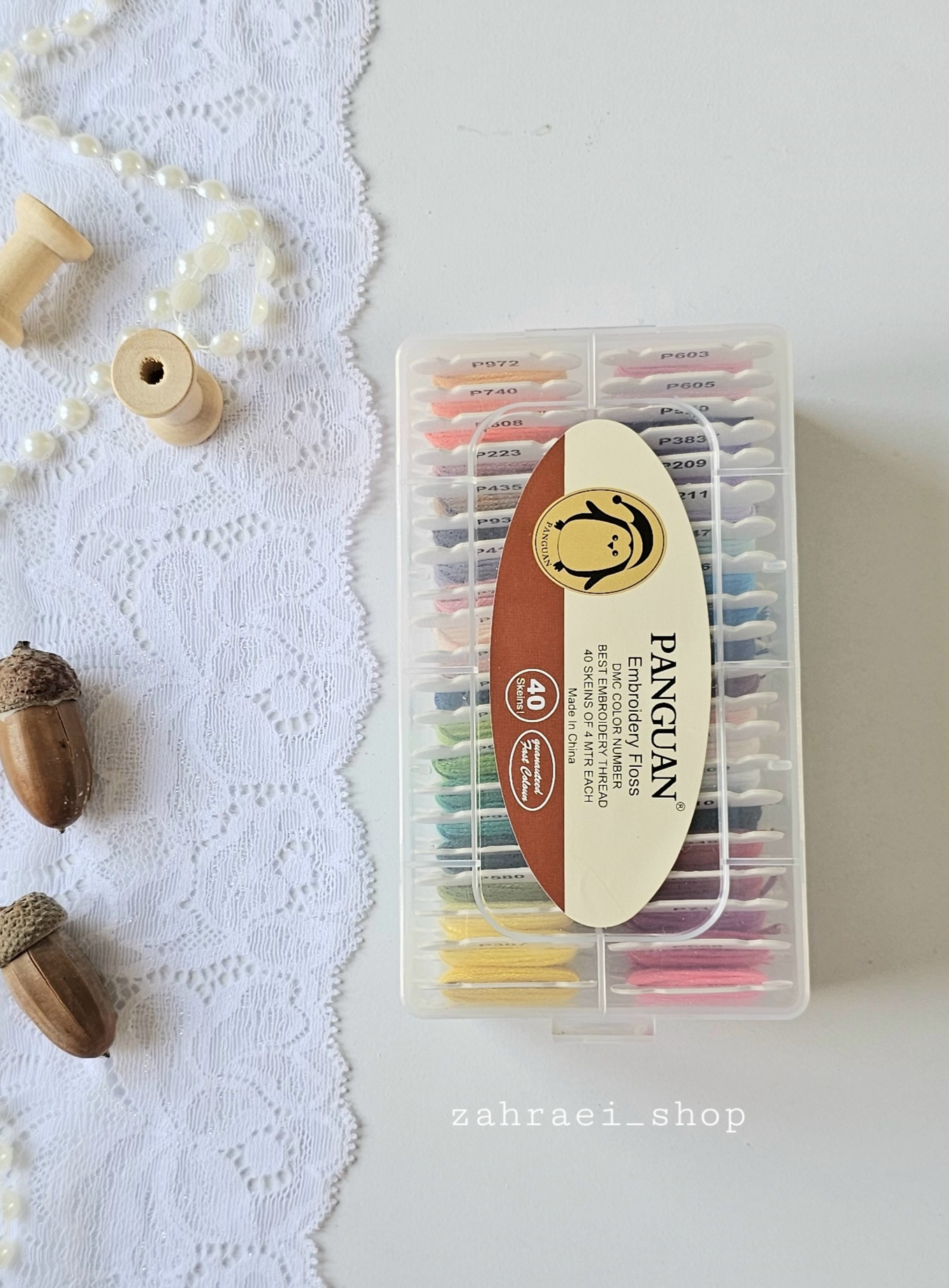 باکس نخ گلدوزی بوبین دار برند پنگوئن