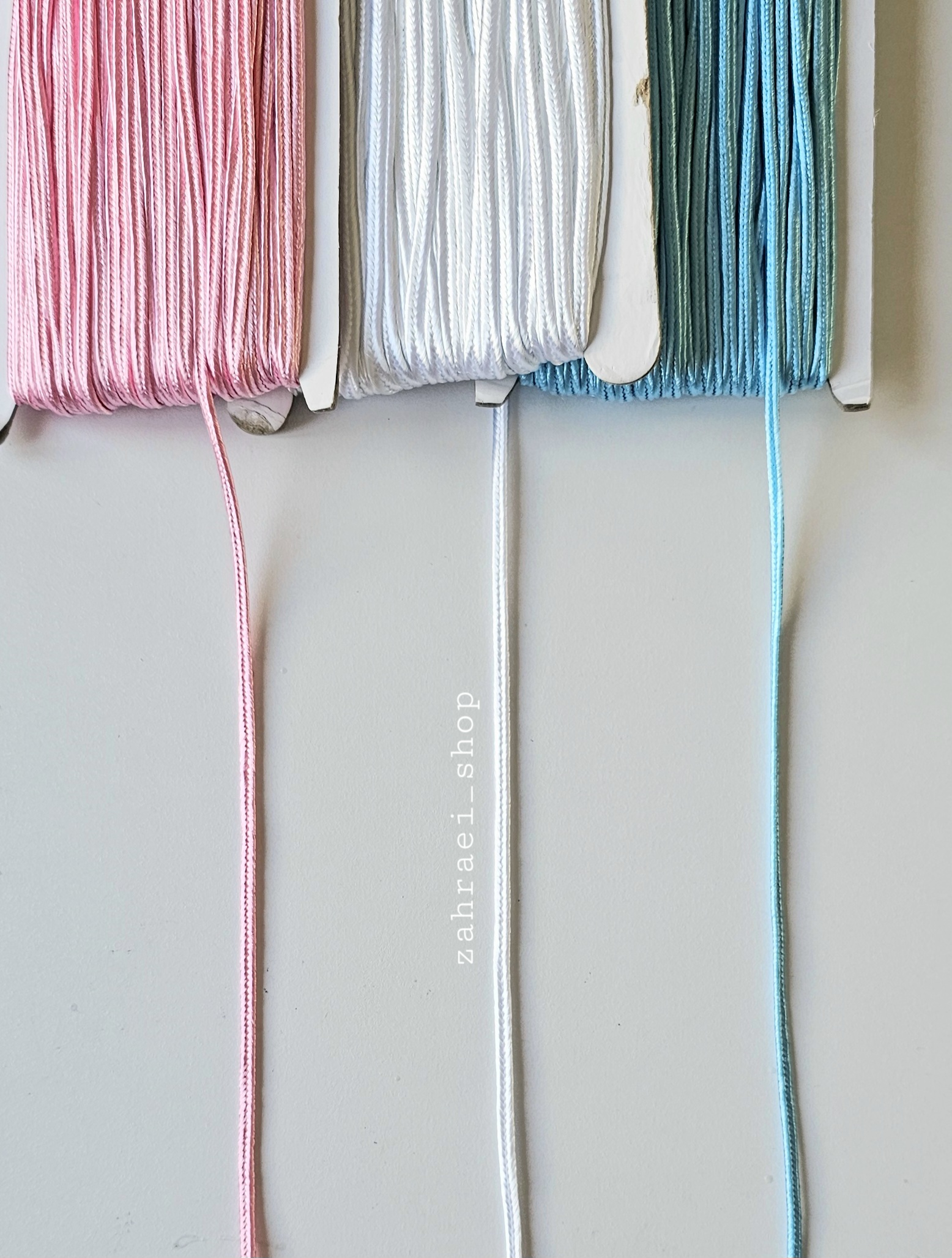 نوار قیطان رنگی بافت