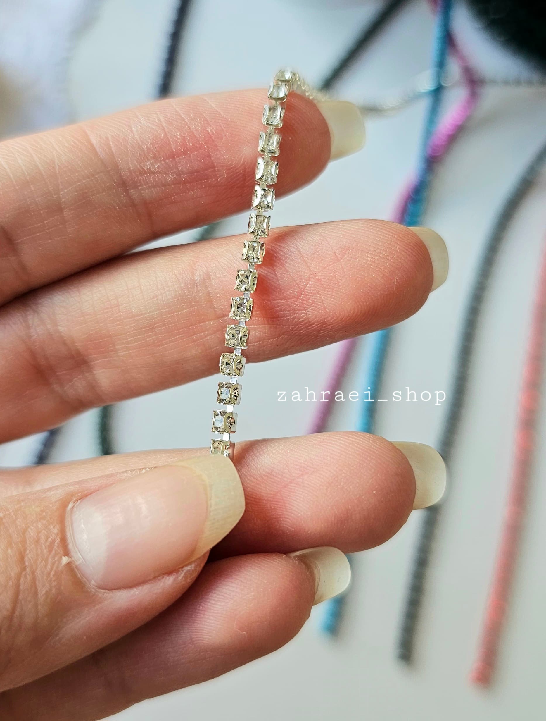 نگین متری رنگی سایز ۱۶(۳ میل)