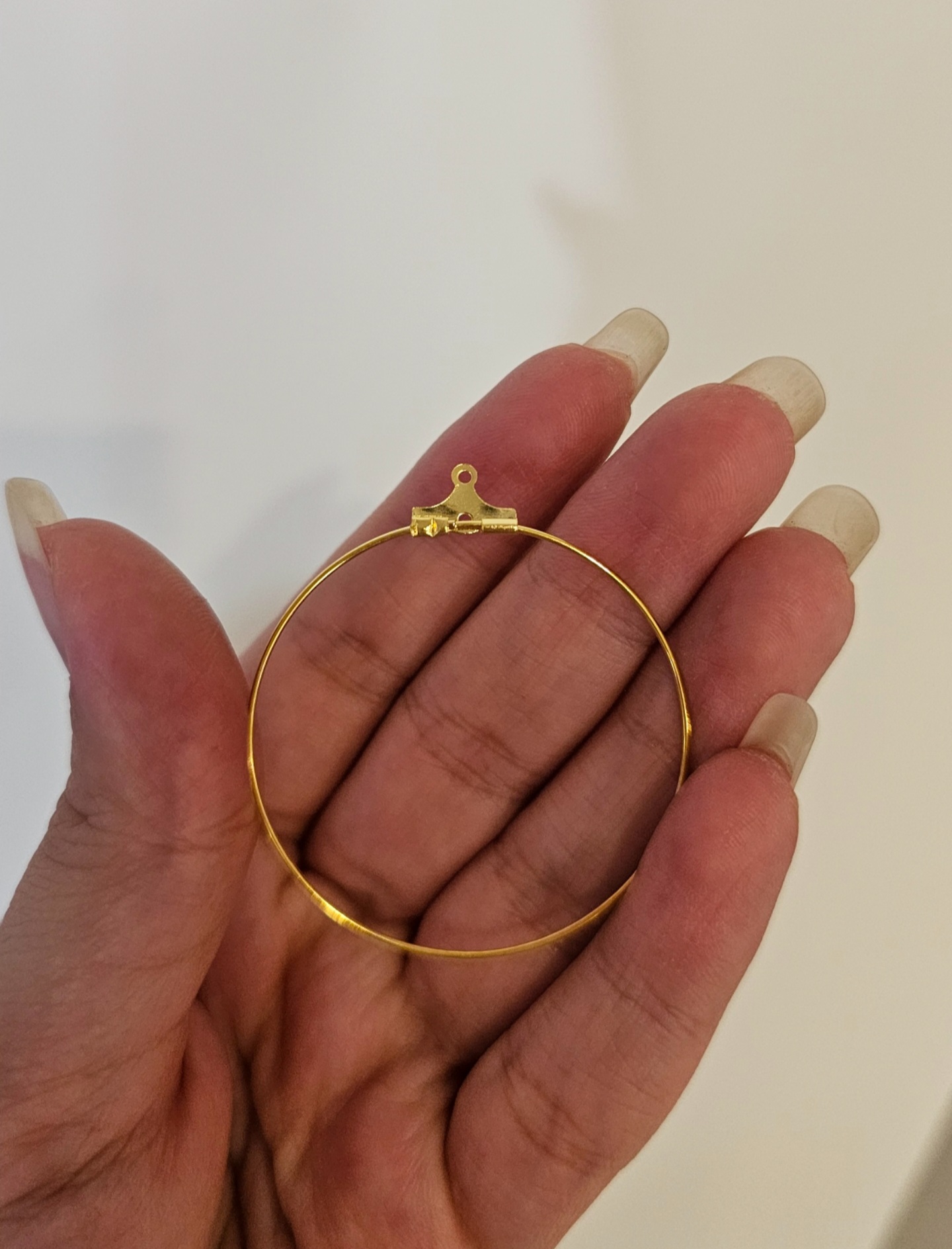 خرج کار پایه گوشواره حلقه ای طلایب