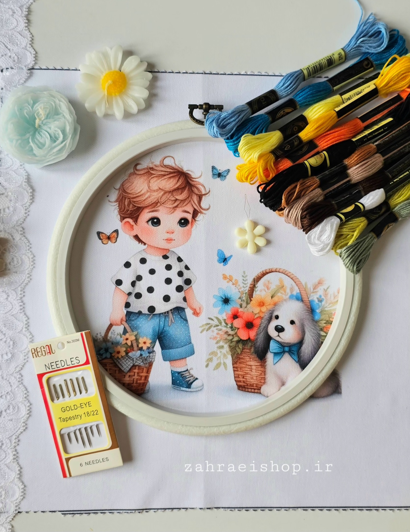 پک آماده گلدوزی