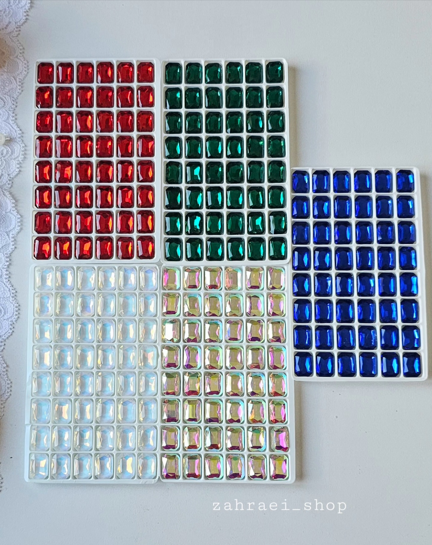 سنگ کریستال مدل مستطیلی سایز ۹ در