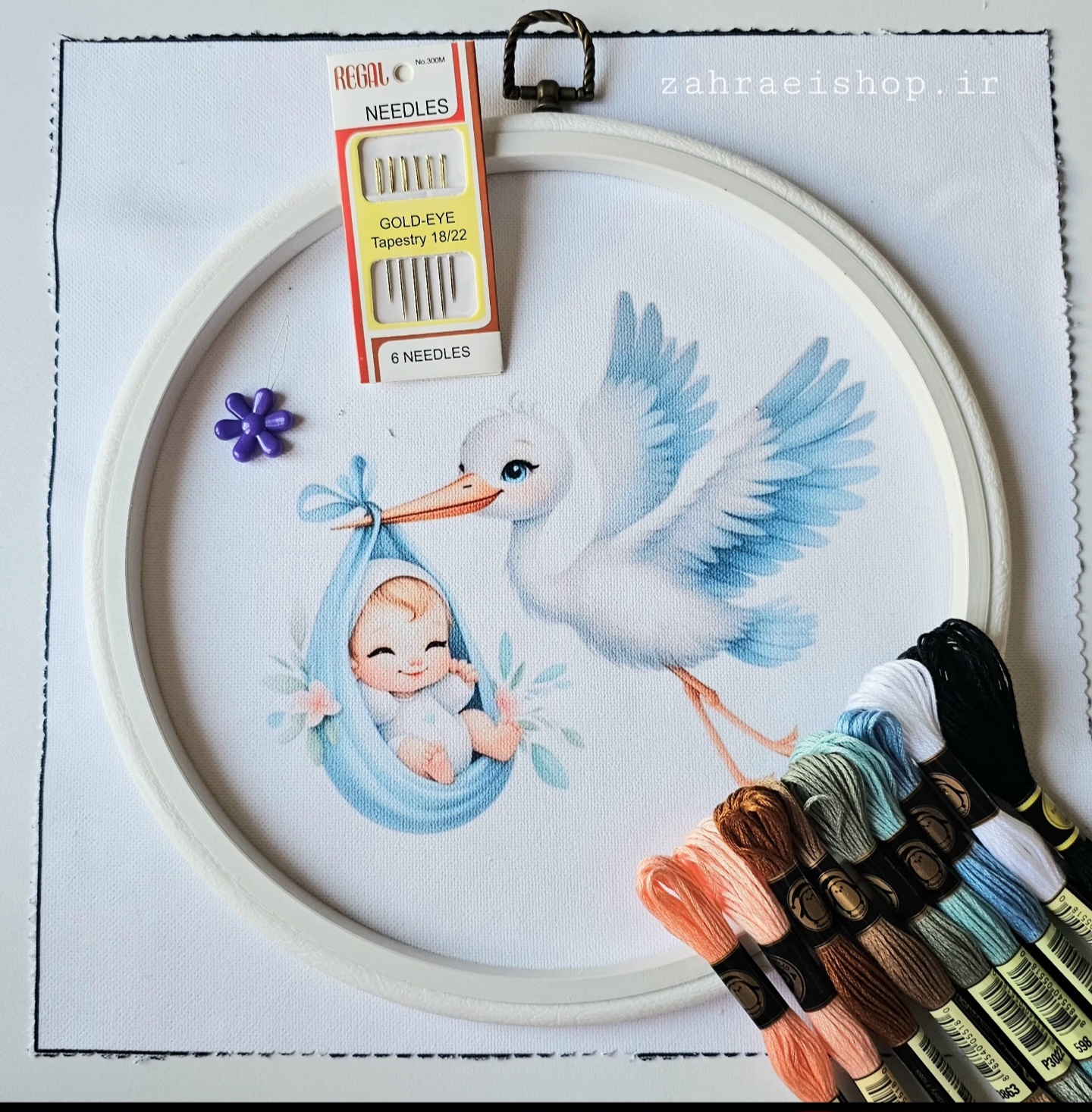 پک آماده گلدوزی با وست طرج