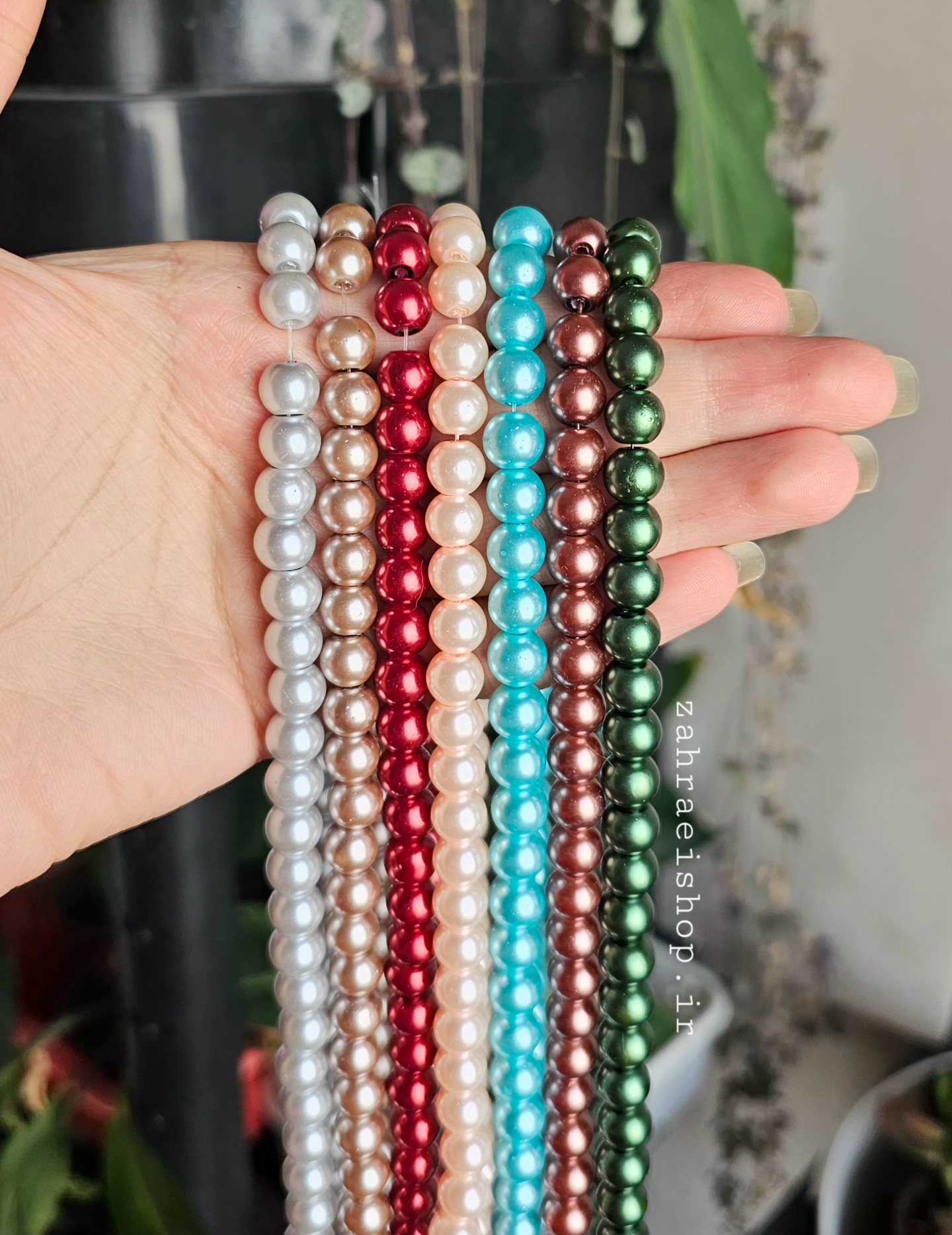 مروارید بندی سایز ۸ سنگ اصل