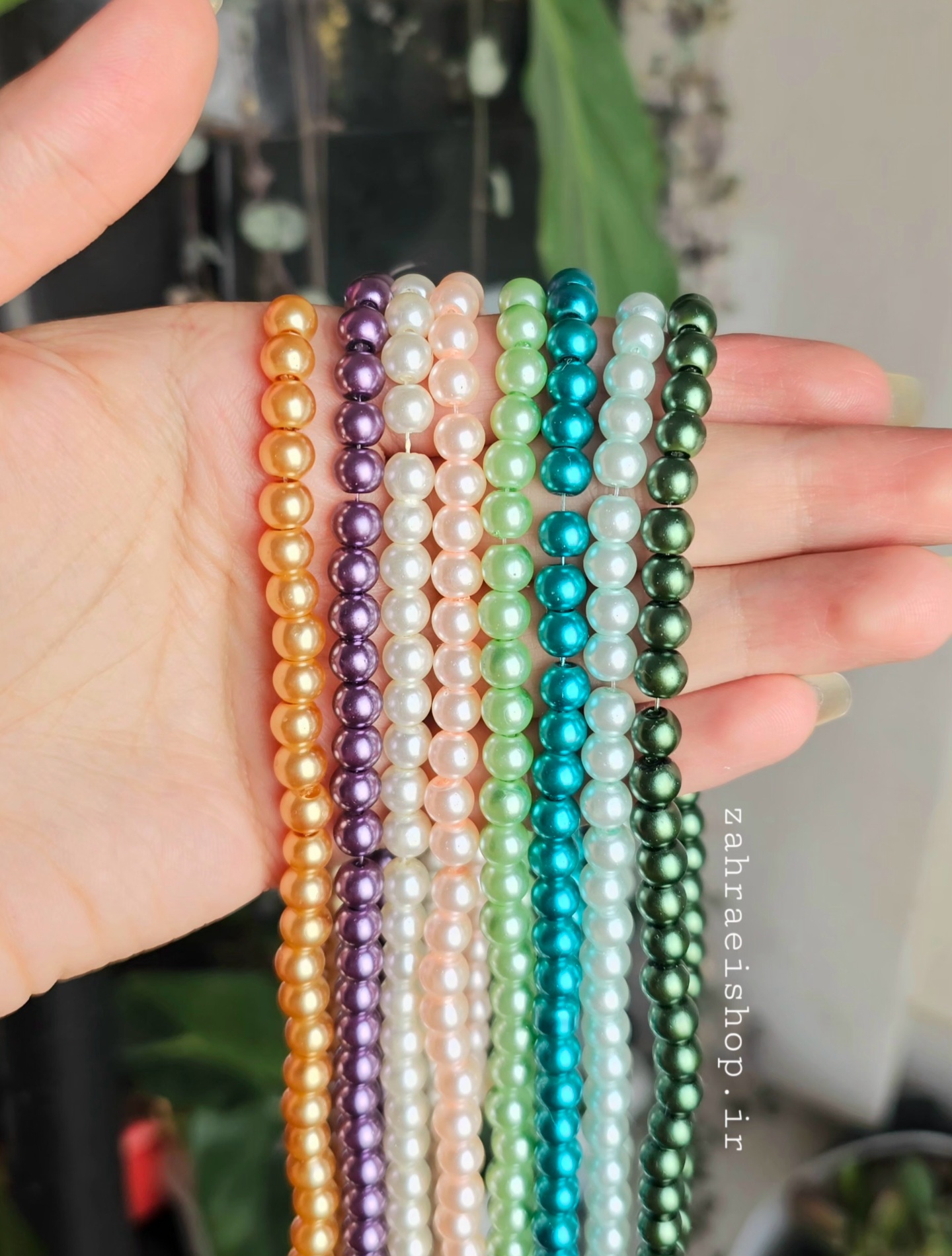 مروارید رنگی سایز ۴