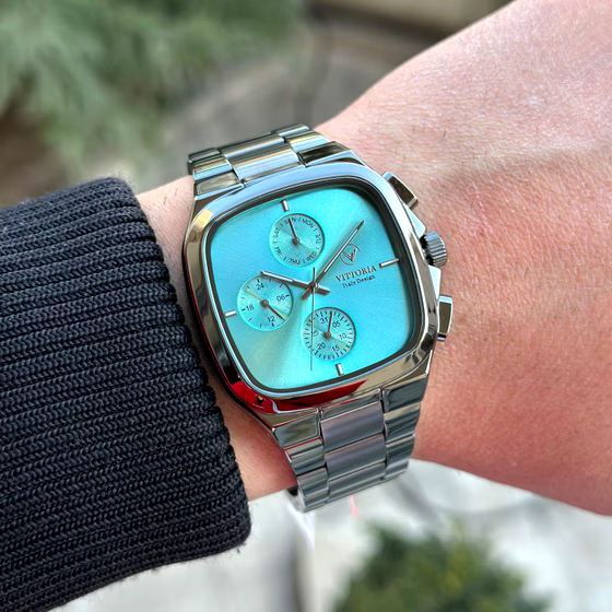 ساعت ویتوریا مردانه مربع سیلور ص تیفانی VT3185