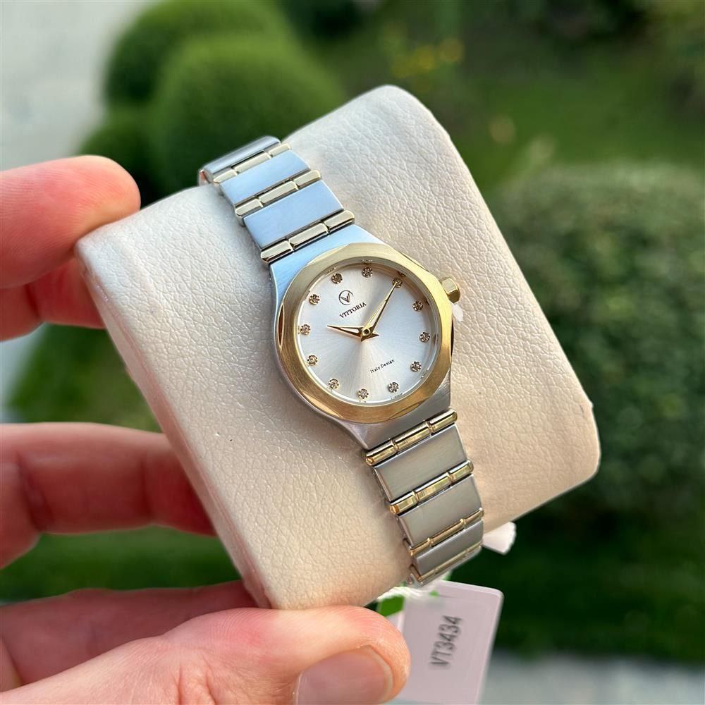 ساعت ویتوریا مردانه مربع سیلور ص تیفانی VT3185 گارانتی