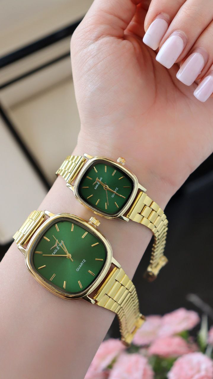 ساعت مچی ست ایگل تایم  صفحه سبز EAGLE TIME